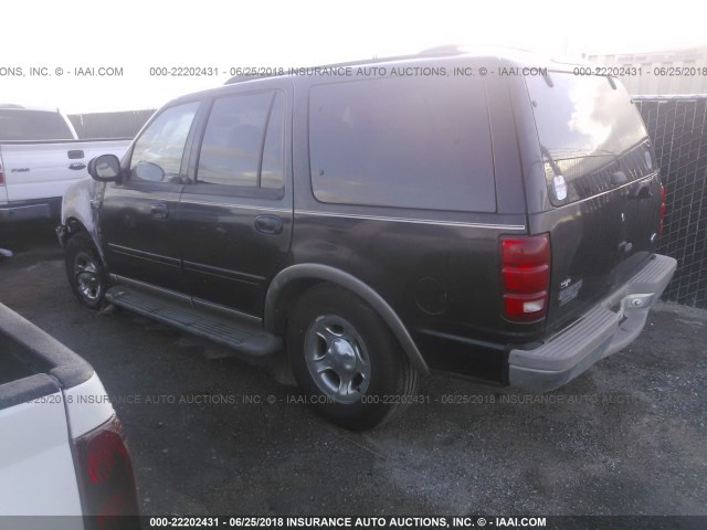 1FMRU17W91LB24436 - 2001 FORD EXPEDITION EDDIE BAUER BLACK photo 3