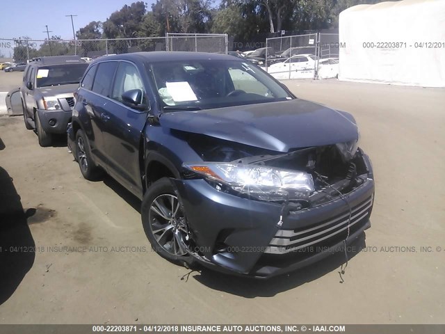5TDZZRFH9HS199511 - 2017 TOYOTA HIGHLANDER LE/LE PLUS GRAY photo 1