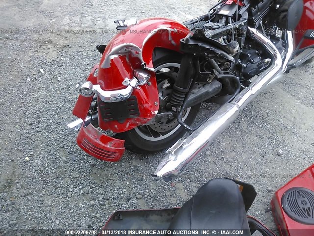 1HD1KB416AB638626 - 2010 HARLEY-DAVIDSON FLHX RED photo 6