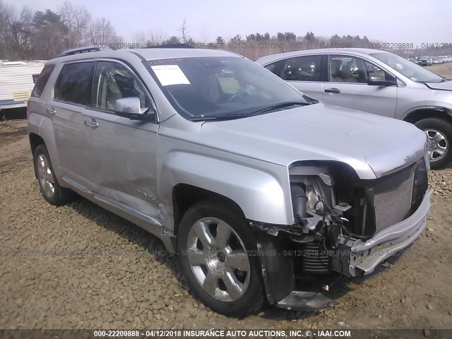 2GKFLZE30E6288825 - 2014 GMC TERRAIN DENALI GRAY photo 1