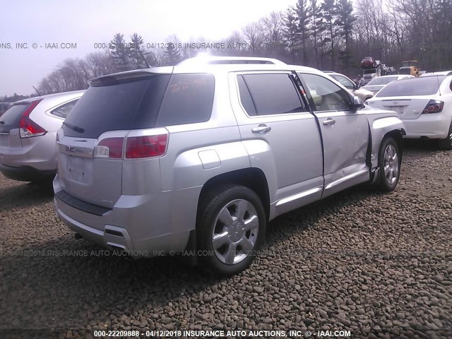 2GKFLZE30E6288825 - 2014 GMC TERRAIN DENALI GRAY photo 4