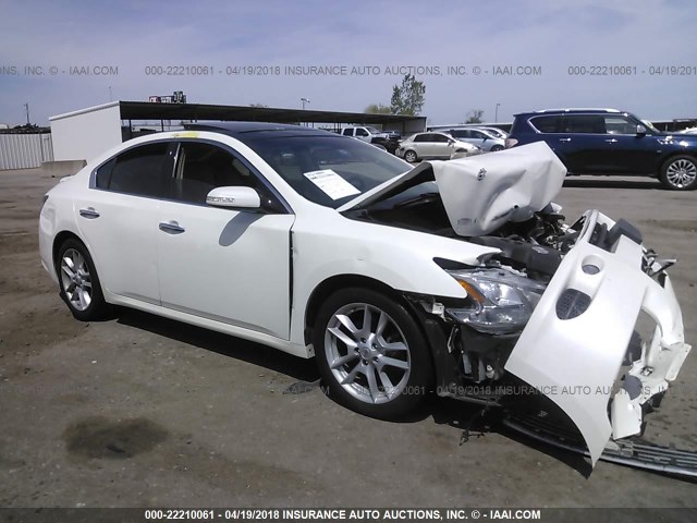 1N4AA5AP4BC814380 - 2011 NISSAN MAXIMA S/SV WHITE photo 1