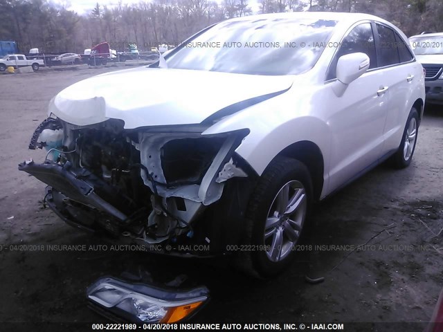 5J8TB4H37EL008035 - 2014 ACURA RDX WHITE photo 2