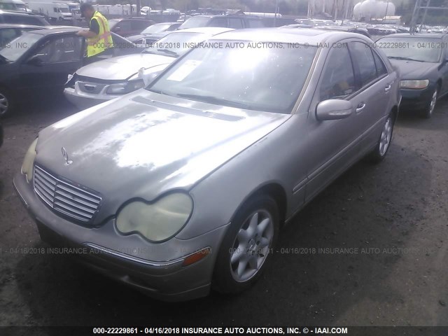 WDBRF61JX3A511938 - 2003 MERCEDES-BENZ C 240 SILVER photo 2