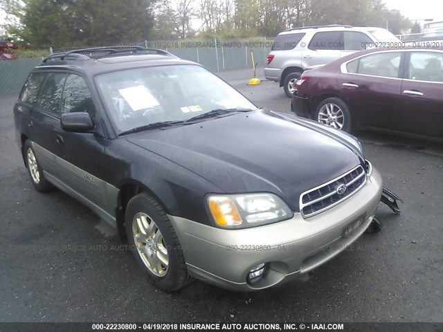 4S3BH686427666334 - 2002 SUBARU LEGACY OUTBACK LIMITED BLACK photo 1