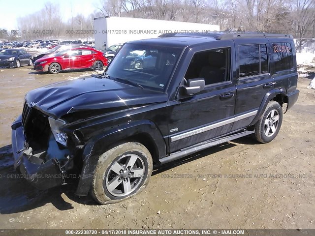 1J8HG48K96C314063 - 2006 JEEP COMMANDER BLACK photo 2