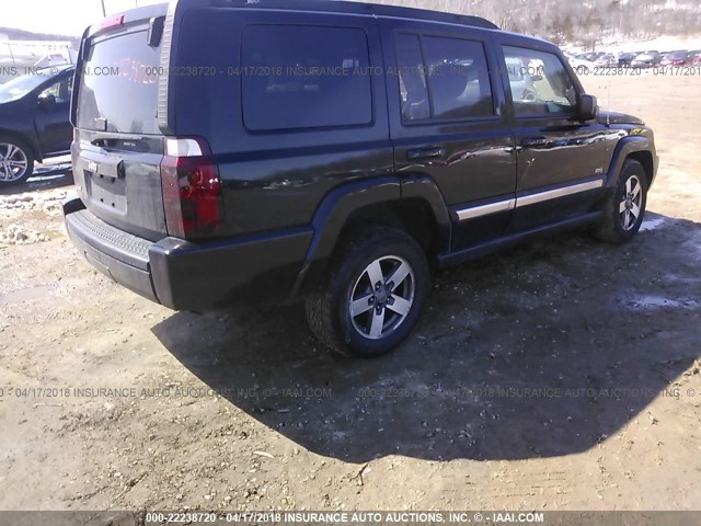 1J8HG48K96C314063 - 2006 JEEP COMMANDER BLACK photo 4