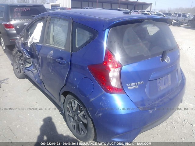 3N1CE2CP2GL390280 - 2016 NISSAN VERSA NOTE S/S PLUS/SV/SL/SR BLUE photo 3