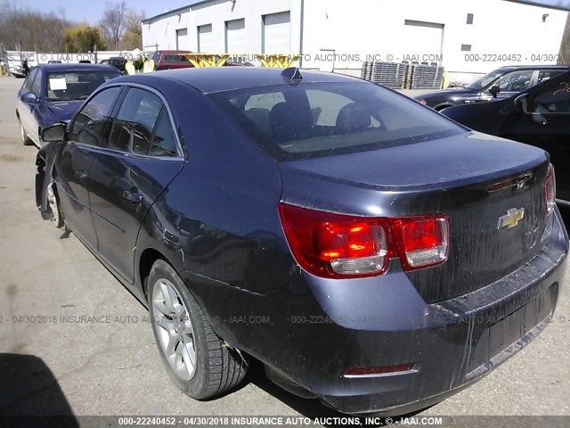 1G11C5SL2EF113980 - 2014 CHEVROLET MALIBU 1LT BLUE photo 3
