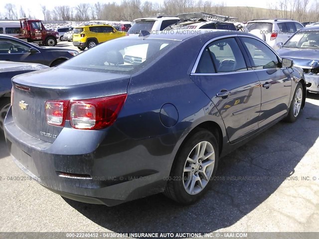 1G11C5SL2EF113980 - 2014 CHEVROLET MALIBU 1LT BLUE photo 4