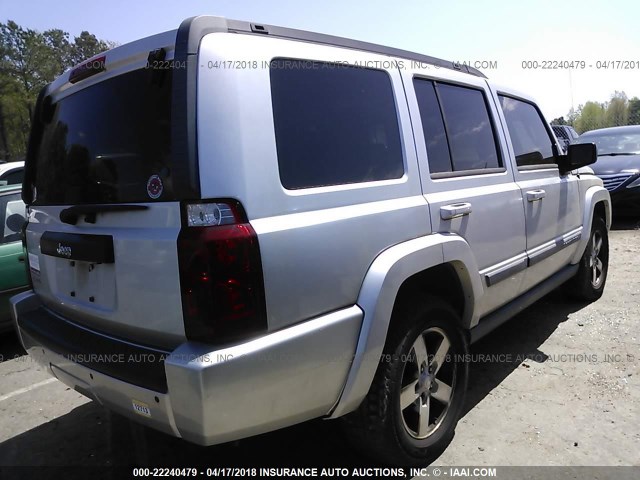 1J8HG48K88C219786 - 2008 JEEP COMMANDER SPORT SILVER photo 4