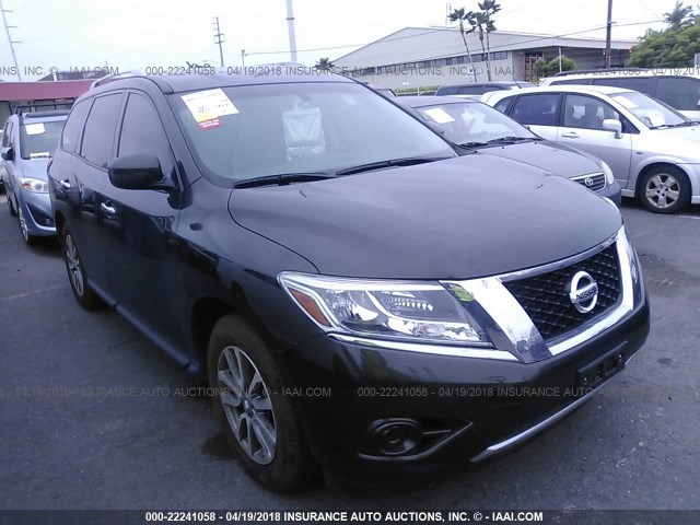 5N1AR2MN9GC614903 - 2016 NISSAN PATHFINDER S/SV/SL/PLATINUM GREEN photo 1