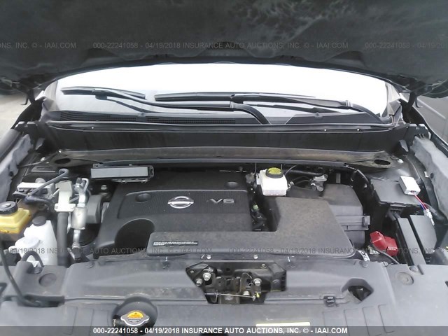 5N1AR2MN9GC614903 - 2016 NISSAN PATHFINDER S/SV/SL/PLATINUM GREEN photo 10