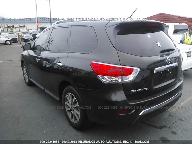 5N1AR2MN9GC614903 - 2016 NISSAN PATHFINDER S/SV/SL/PLATINUM GREEN photo 3