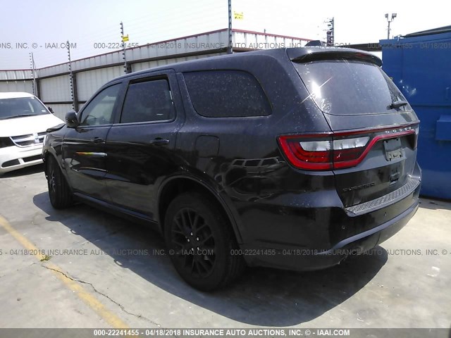 1C4RDHAG1GC449055 - 2016 DODGE DURANGO SXT BLACK photo 3