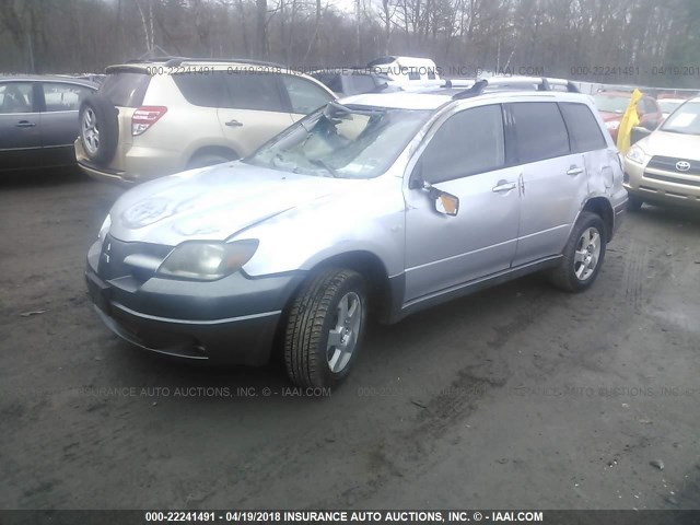 JA4LZ41F84U051638 - 2004 MITSUBISHI OUTLANDER XLS SILVER photo 2