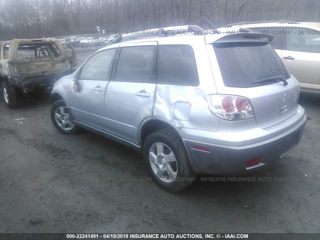 JA4LZ41F84U051638 - 2004 MITSUBISHI OUTLANDER XLS SILVER photo 3