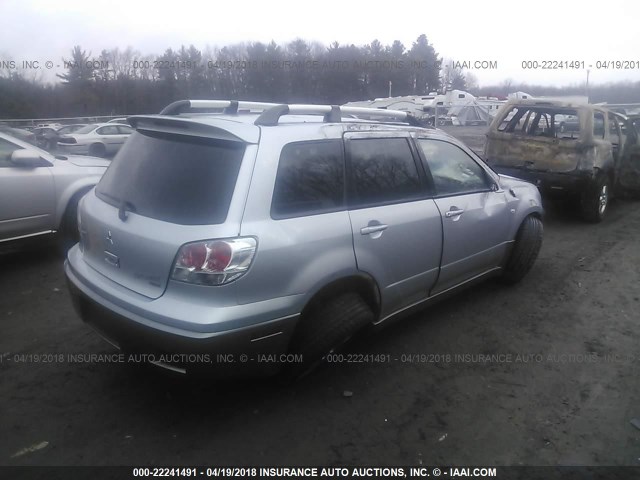 JA4LZ41F84U051638 - 2004 MITSUBISHI OUTLANDER XLS SILVER photo 4