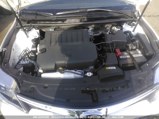 4T1BK1EB3JU286452 - 2018 TOYOTA AVALON XLE PLUS/PREMIUM/TOUR/LTD WHITE photo 10