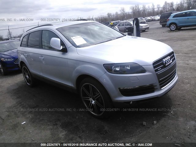 WA1AY74L47D037558 - 2007 AUDI Q7 3.6 QUATTRO SILVER photo 1