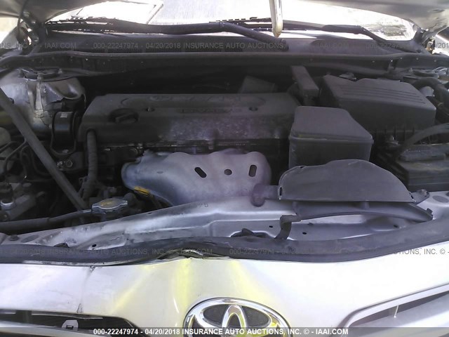 4T1BE46K29U292200 - 2009 TOYOTA CAMRY SE/LE/XLE SILVER photo 10