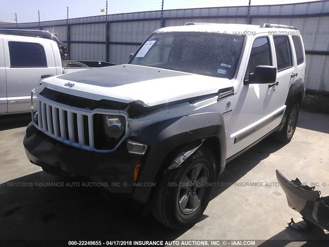 1J4PN3GK0BW588257 - 2011 JEEP LIBERTY RENEGADE WHITE photo 2