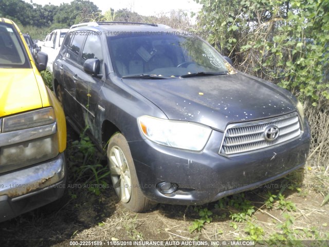 JTEEW44A982002274 - 2008 TOYOTA HIGHLANDER HYBRID LIMITED GRAY photo 1