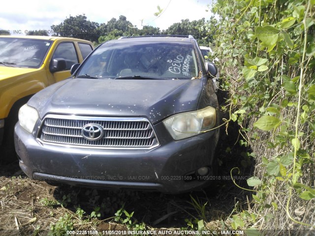 JTEEW44A982002274 - 2008 TOYOTA HIGHLANDER HYBRID LIMITED GRAY photo 2