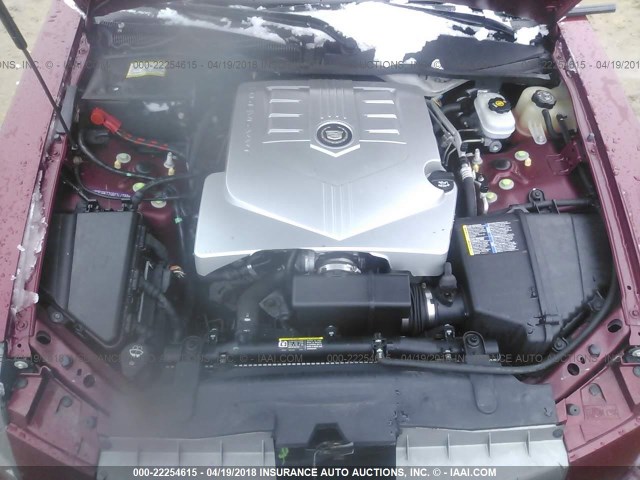 1G6DP577660144788 - 2006 CADILLAC CTS HI FEATURE V6 RED photo 10