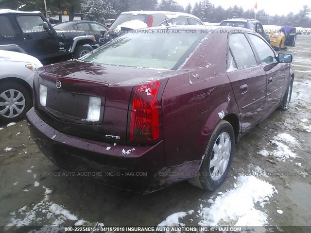 1G6DP577660144788 - 2006 CADILLAC CTS HI FEATURE V6 RED photo 4