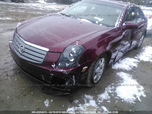 1G6DP577660144788 - 2006 CADILLAC CTS HI FEATURE V6 RED photo 6