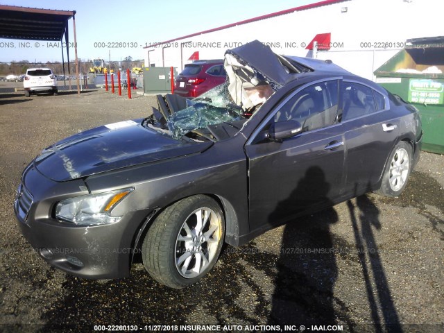 1N4AA5AP9CC807815 - 2012 NISSAN MAXIMA S/SV BROWN photo 2