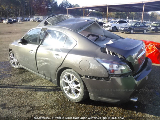 1N4AA5AP9CC807815 - 2012 NISSAN MAXIMA S/SV BROWN photo 3