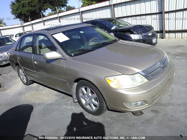 4T1BF28B11U165117 - 2001 TOYOTA AVALON XL/XLS TAN photo 1