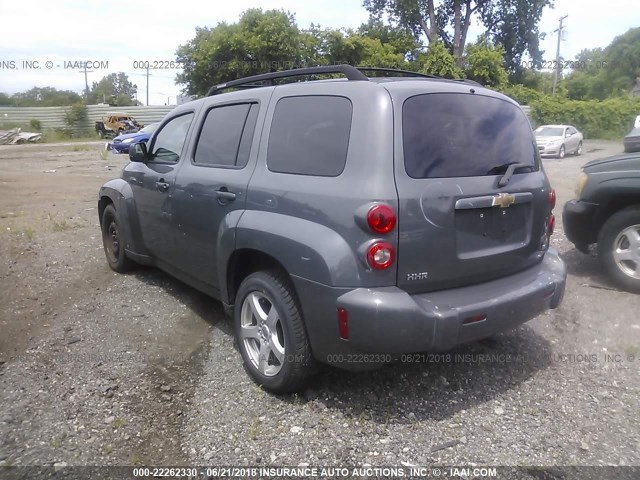 3GNDA13D88S594741 - 2008 CHEVROLET HHR LS Gris foto 3