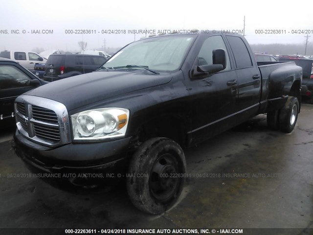 3D7MX48C46G139478 - 2006 DODGE RAM 3500 ST/SLT BLACK photo 2