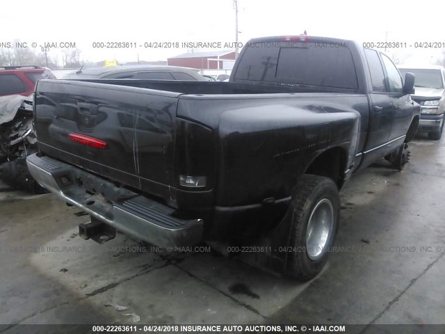 3D7MX48C46G139478 - 2006 DODGE RAM 3500 ST/SLT BLACK photo 4