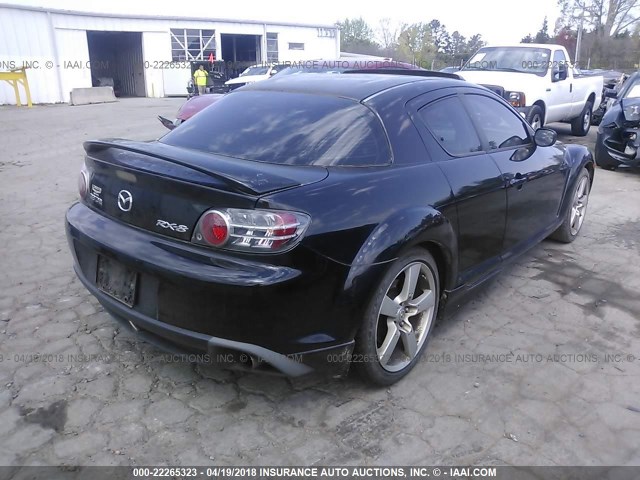 JM1FE173040127807 - 2004 MAZDA RX8 BLACK photo 4