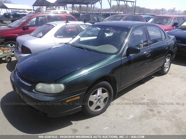 1G1NE52J62M664771 - 2002 CHEVROLET MALIBU LS Жасыл фото 2