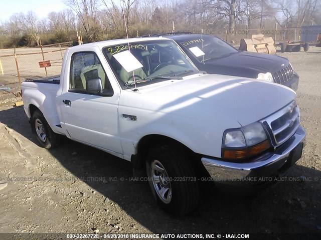 1FTYR10C2YPB45147 - 2000 FORD RANGER WHITE photo 1