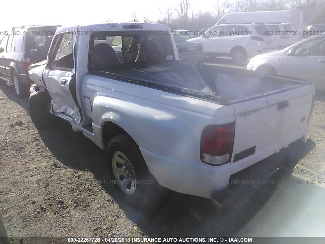 1FTYR10C2YPB45147 - 2000 FORD RANGER WHITE photo 3