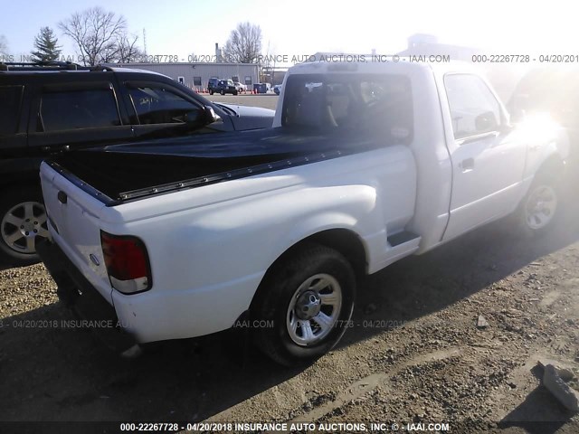 1FTYR10C2YPB45147 - 2000 FORD RANGER WHITE photo 4