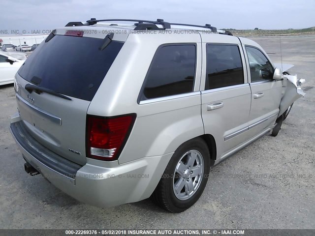 1J8HR68297C667183 - 2007 JEEP GRAND CHEROKEE OVERLAND SILVER photo 4