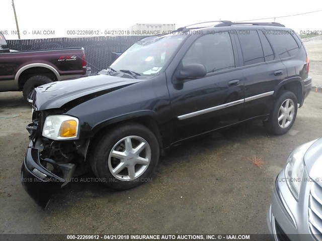 1GKDT13S682223207 - 2008 GMC ENVOY BLACK photo 2