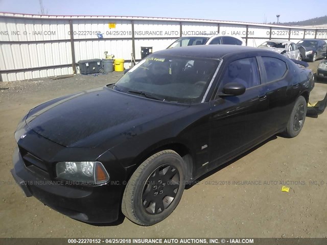 2B3KA43G67H604553 - 2007 DODGE CHARGER SE/SXT BLACK photo 2