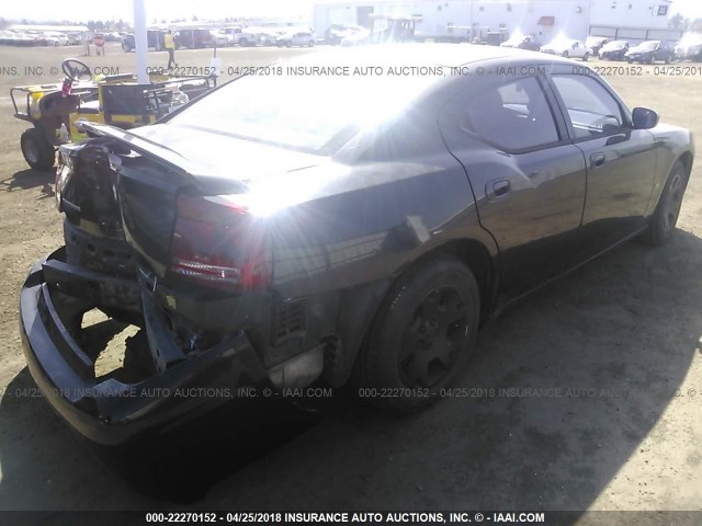 2B3KA43G67H604553 - 2007 DODGE CHARGER SE/SXT BLACK photo 4