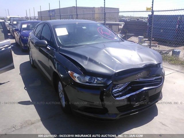 3FA6P0G74GR224171 - 2016 FORD FUSION S GRAY photo 1