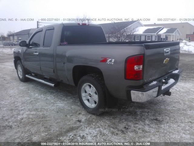 1GCRKSE70DZ144443 - 2013 CHEVROLET SILVERADO K1500 LT TAN photo 3