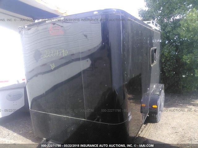 4D6EB1623JC051869 - 2018 CARGO CRAFT ENCLOSED TRAILER  BLACK photo 2