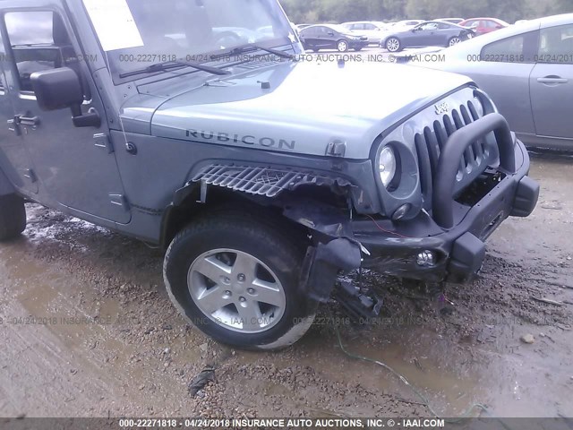 1C4BJWFG2EL293774 - 2014 JEEP WRANGLER UNLIMITE RUBICON ნაცრისფერი ფოტო 6